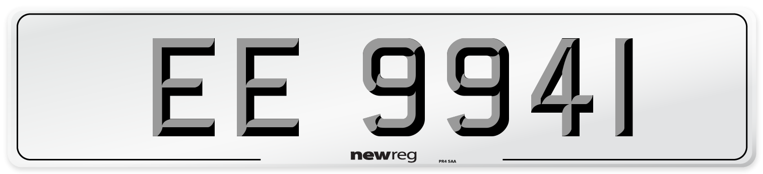 EE 9941 Number Plate from New Reg